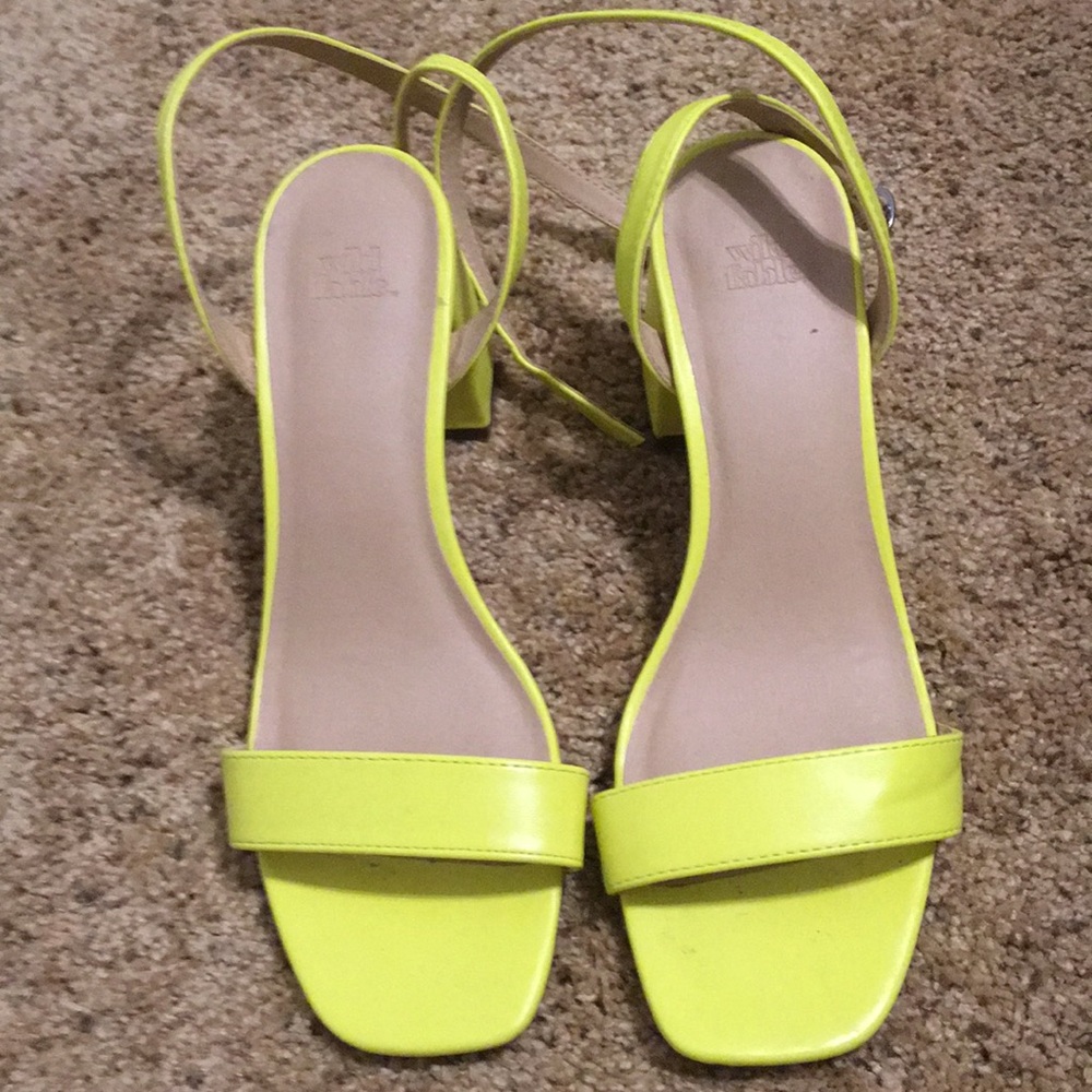 Wild fable strappy neon heels